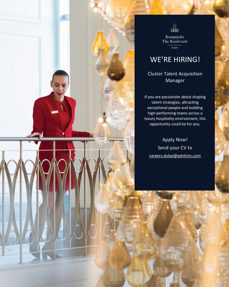Kempinski The Boulevard Hiring Cluster Talent Acquisition Managers β Dubai - Flyer