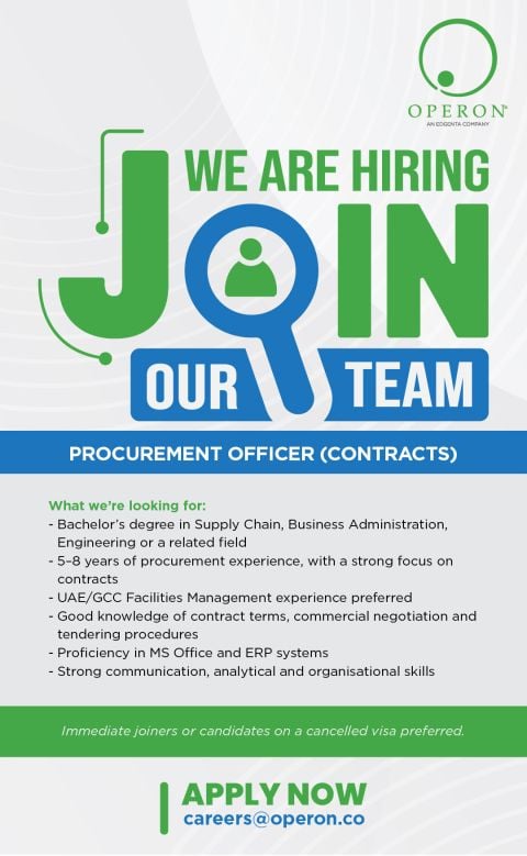 Operon Hiring Procurement Officers - Flyer
