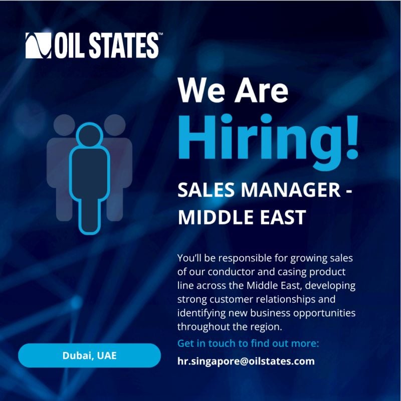 Oil States Hiring Sales Managers – Dubai - Flyer