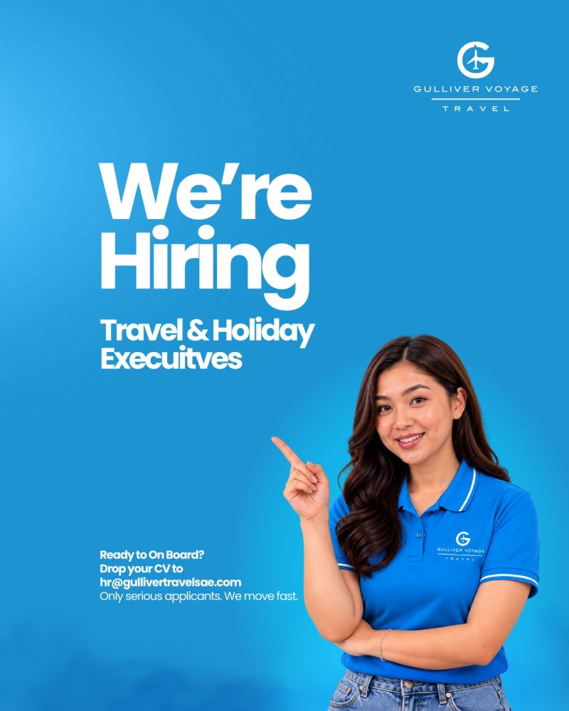Travel and Holiday Executive job at Gulliver Voyage Travel in UAE