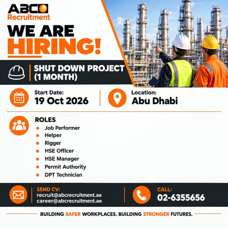 Job Performer job at ABCO Recruitment in Abu Dhabi
