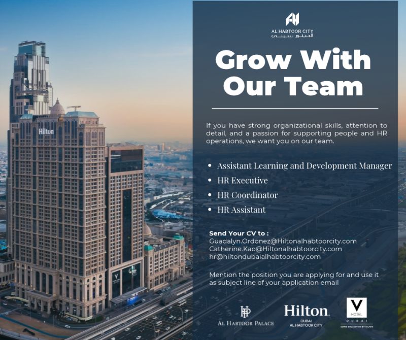 HR Executive job at Al Habtoor City in Dubai