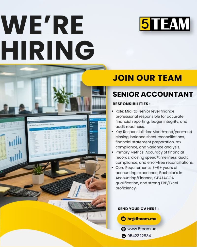 Senior Accountant job at 5Team in UAE