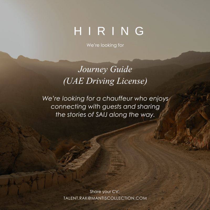 Journey Guide job at SAIJ in UAE
