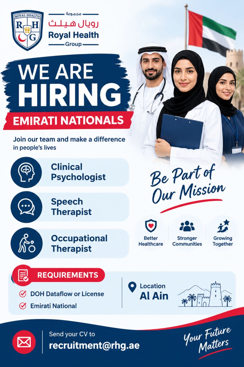 Healthcare Professionals job at Royal Health Group in Al Ain, UAE