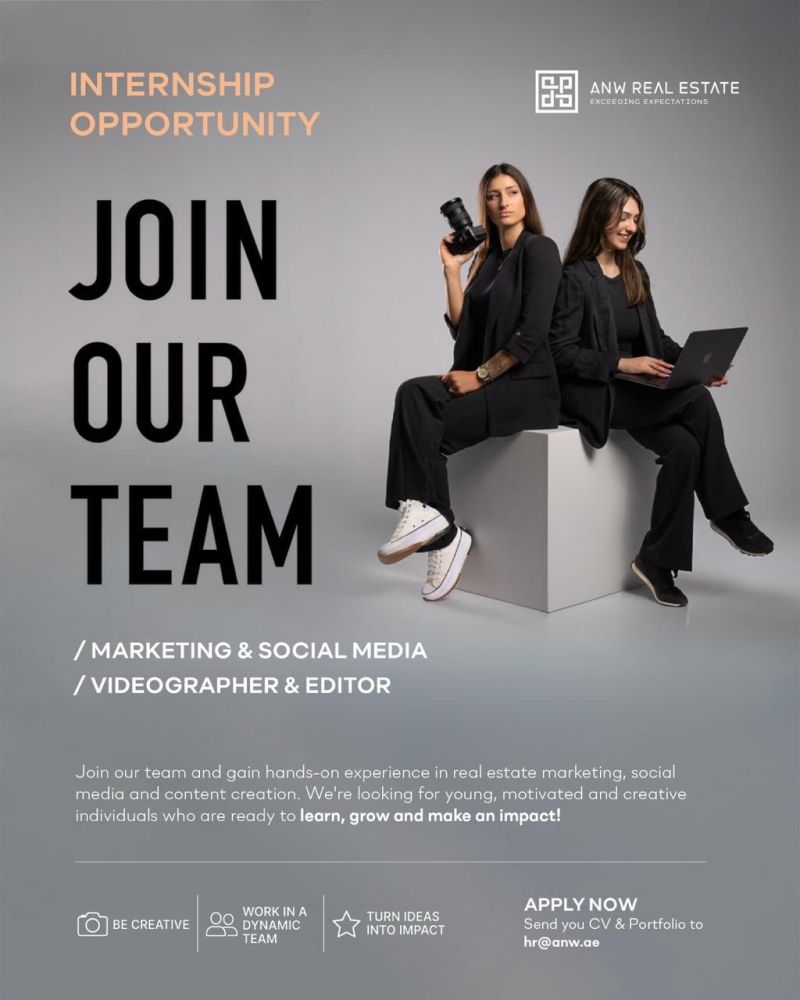 Marketing & Social Media Intern job at ANW Real Estate in UAE