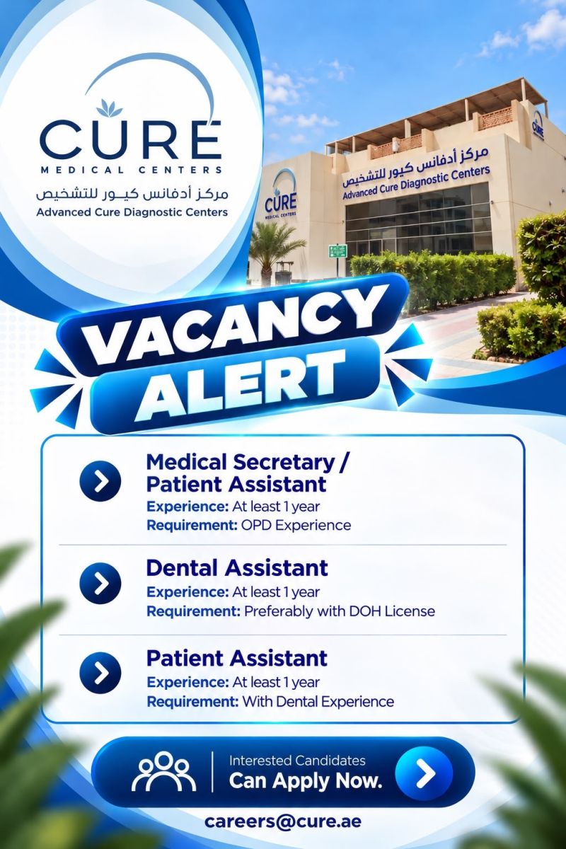 Medical Secretary job at Advanced Cure Diagnostic Centers in UAE