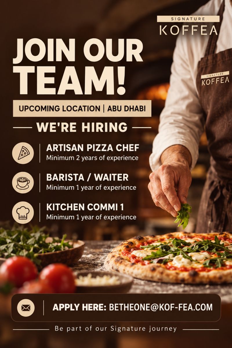Restaurant Staff job at Signature Koffea in Abu Dhabi