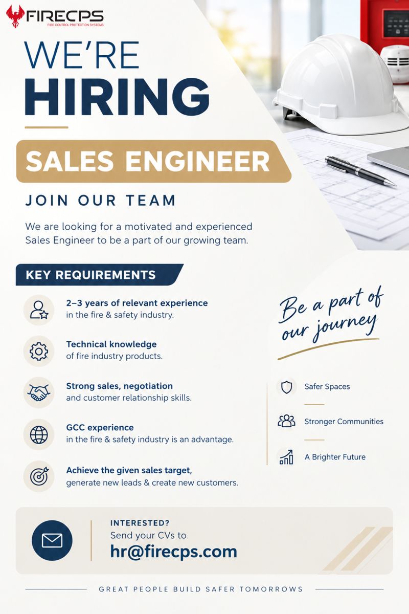 Sales Engineer job at Firecps in UAE