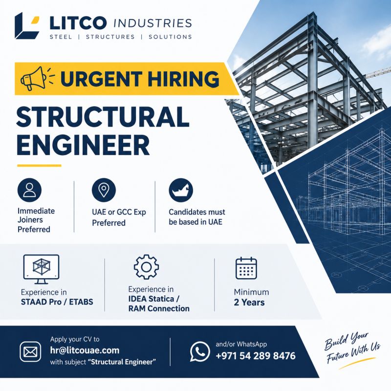 Structural Engineer job at Litco Industries in UAE
