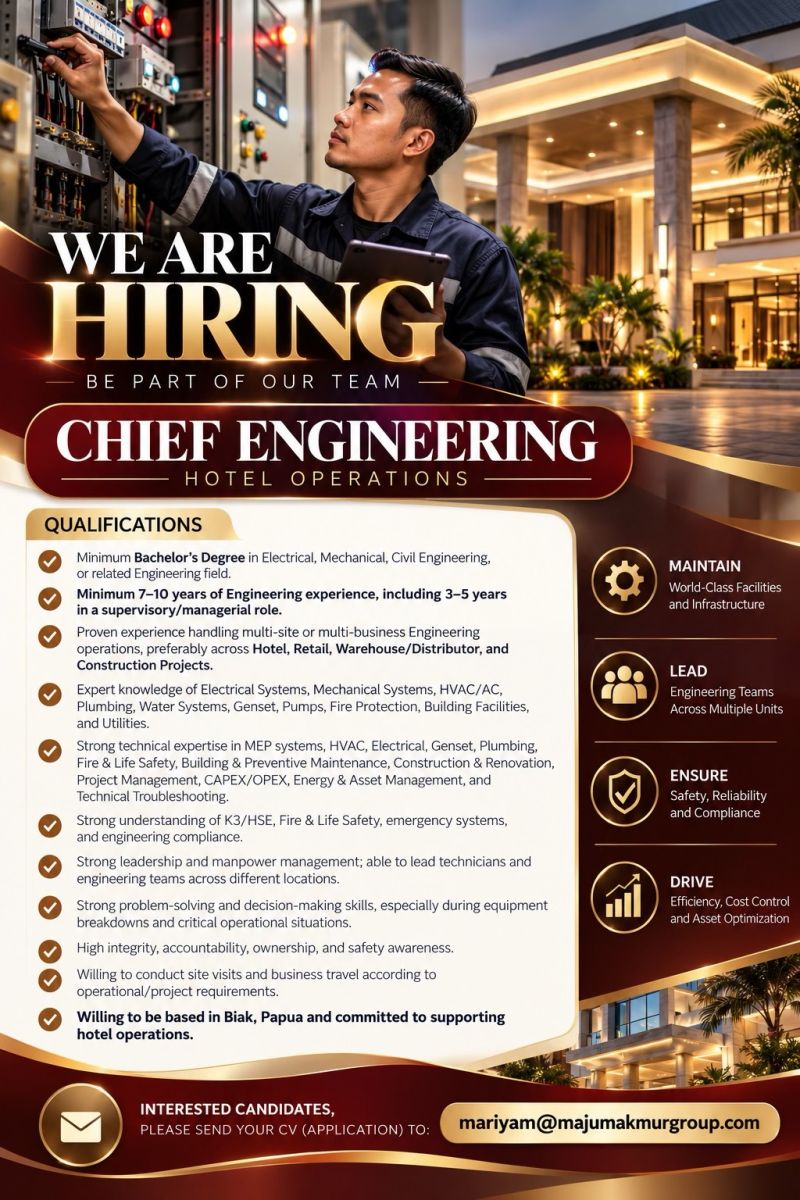 Chief Engineering job at Hotel Operations