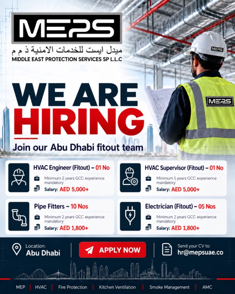 Engineering and Technical Staff job at Middle East Protection Services SP L.L.C in Abu Dhabi