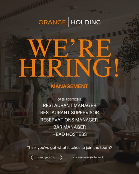 Restaurant Management job at Orange Holding in UAE