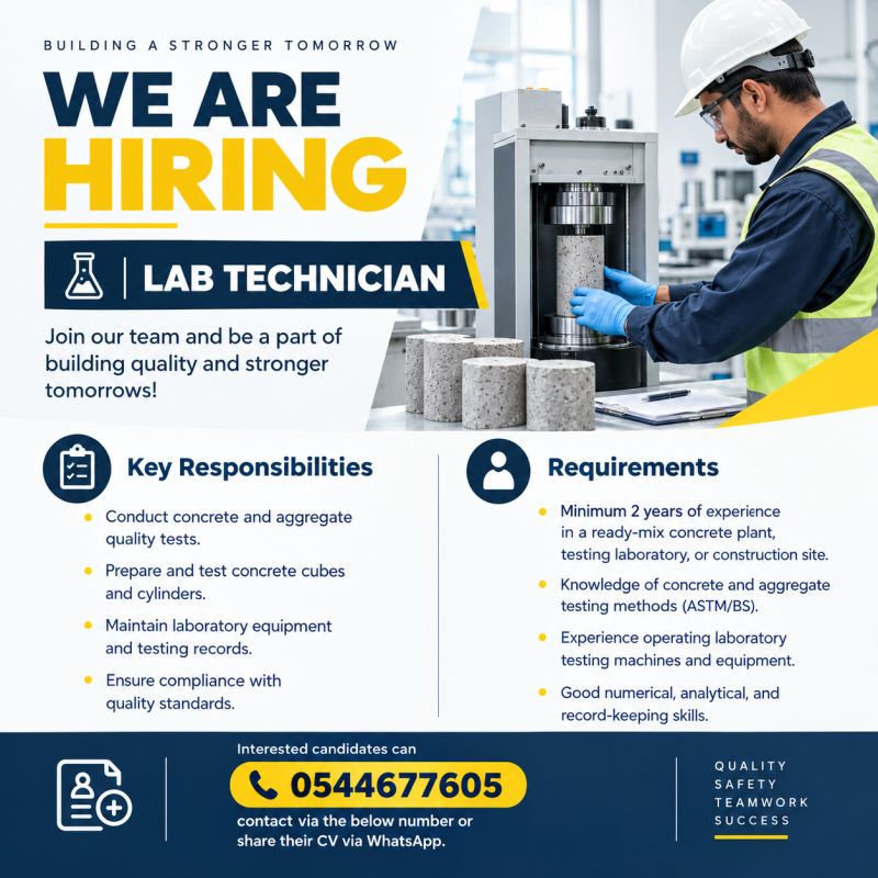 Lab Technician job in UAE