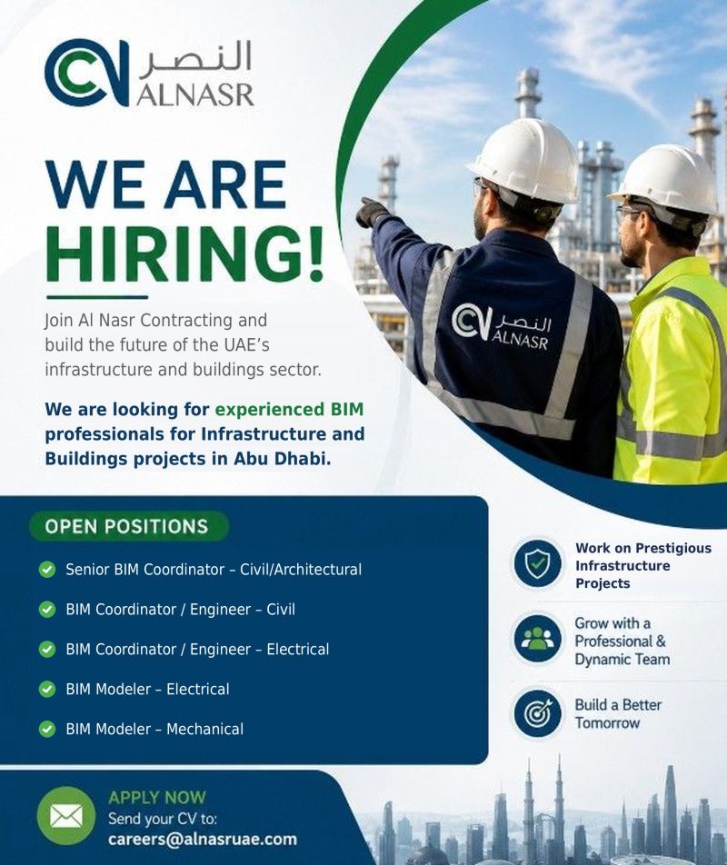 BIM Professional job at Al Nasr Contracting in Abu Dhabi