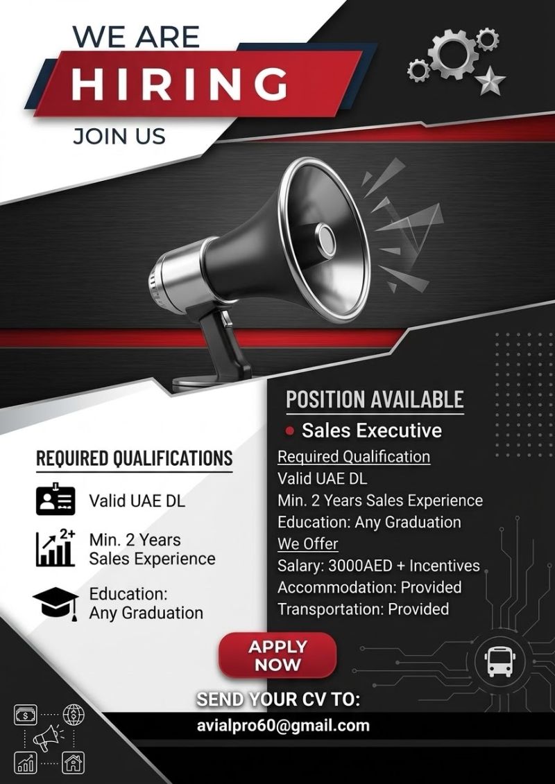 Sales Executive job in UAE