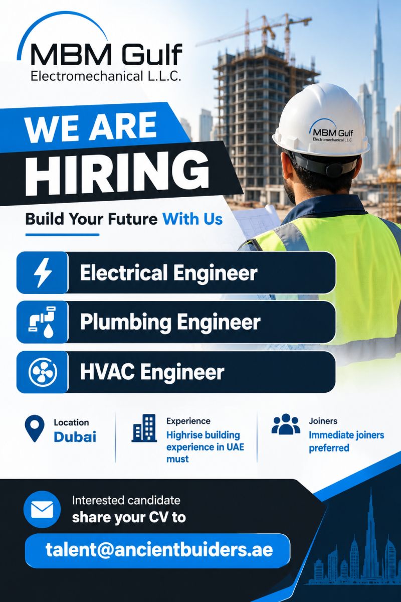 Engineering Professional job at MBM Gulf Electromechanical L.L.C. in Dubai