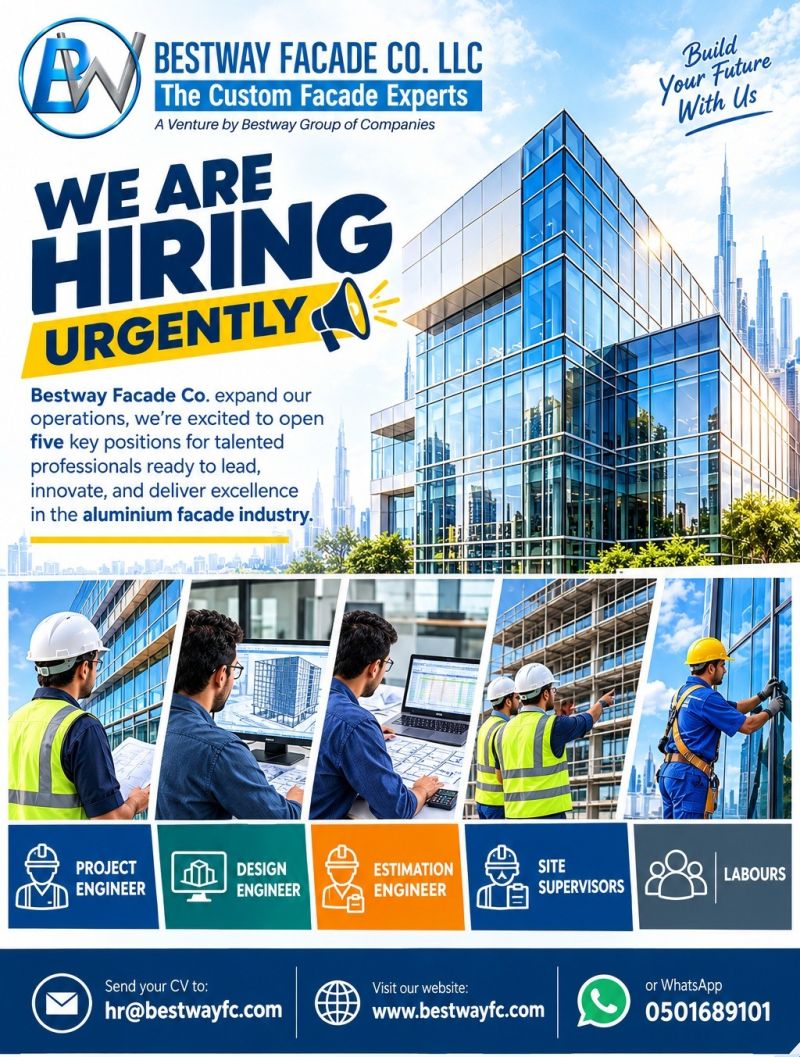 Project Engineer job at Bestway Facade Co. LLC in UAE