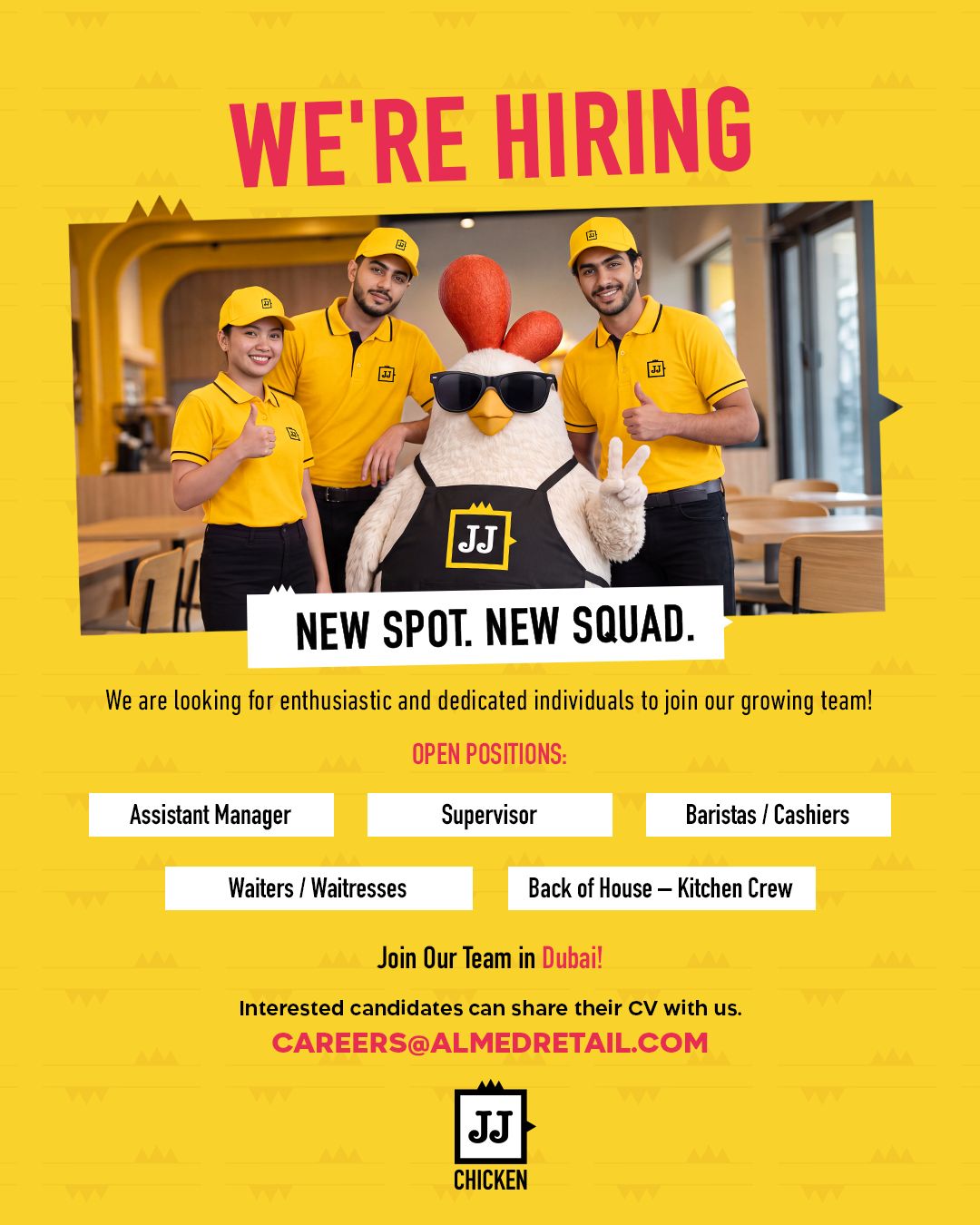 Multiple Positions job at JJ Chicken in Dubai