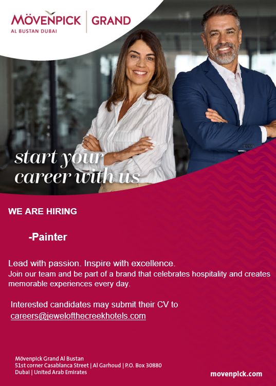 Painter job at Mövenpick Grand Al Bustan Dubai in Dubai