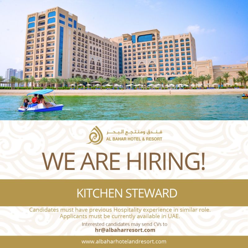 Kitchen Steward job at AL BAHAR HOTEL & RESORT