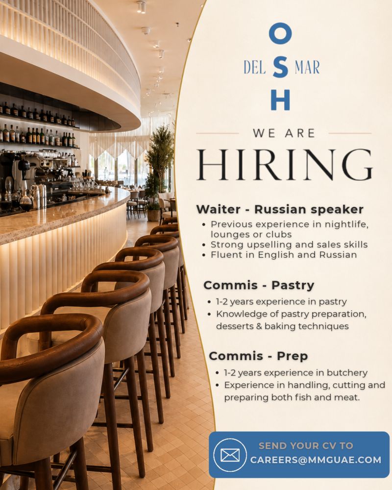 Hospitality Staff job at OSH DEL MAR
