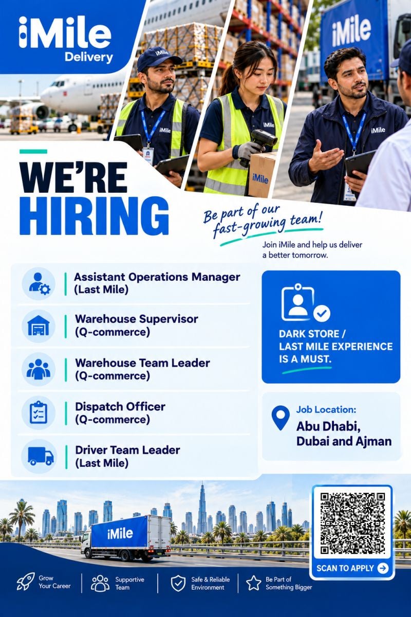 Operations Manager job at iMile Delivery in Abu Dhabi