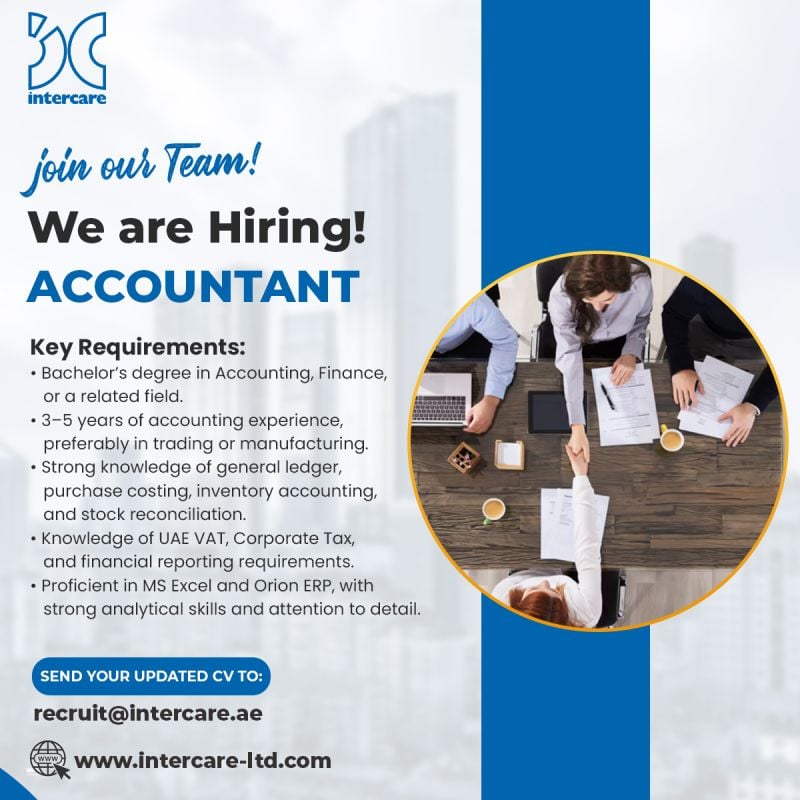 Accountant job at Intercare