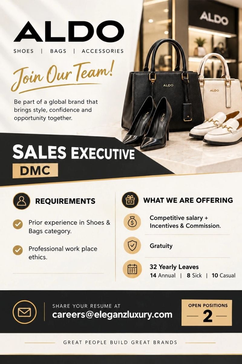 Sales Executive job at ALDO in UAE
