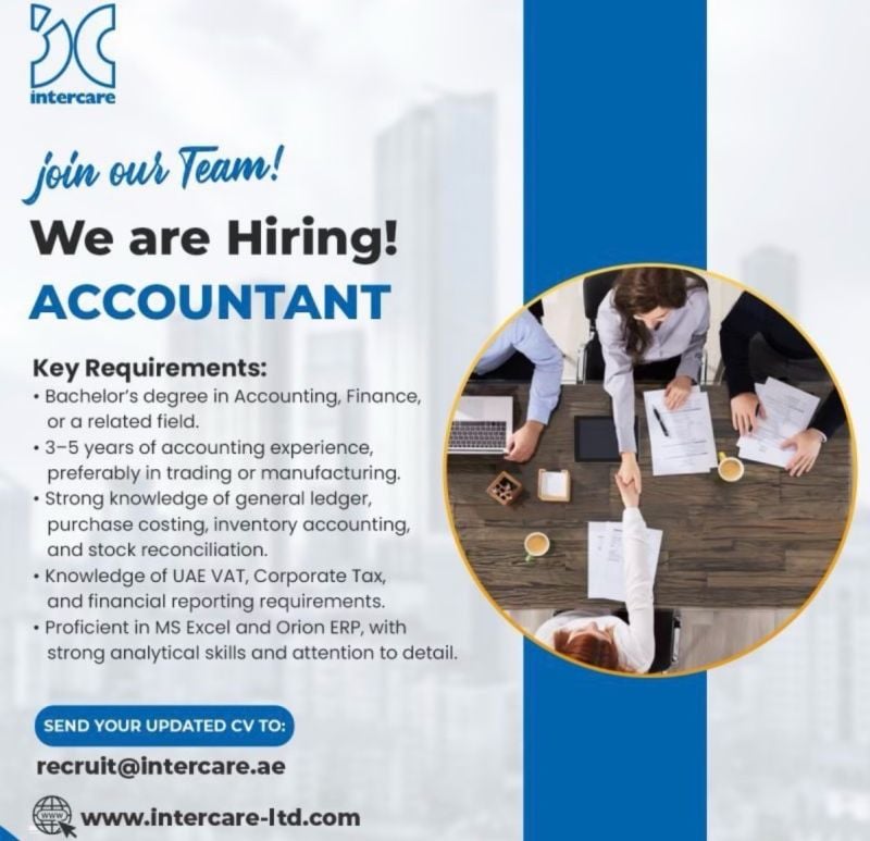 Accountant job at intercare in UAE
