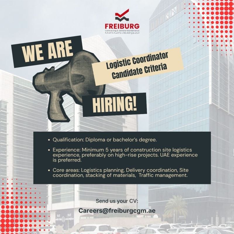 Freiburg Hiring Logistic Coordinators - Flyer