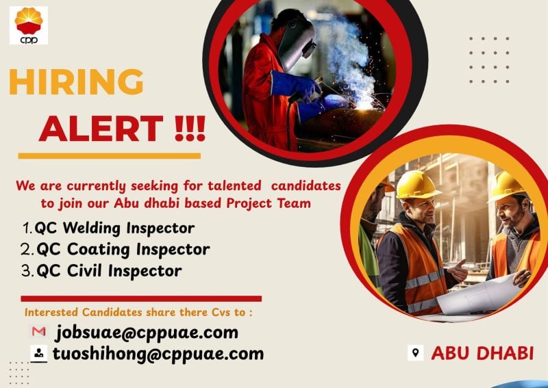 Inspector job at CPP in Abu Dhabi