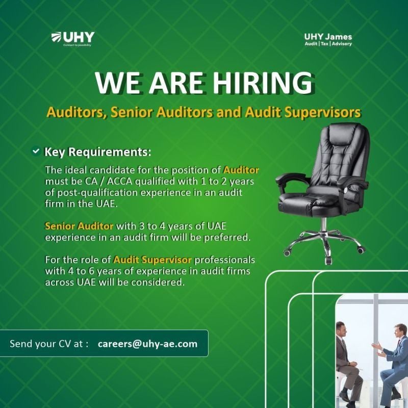 Auditor job at UHY James in UAE