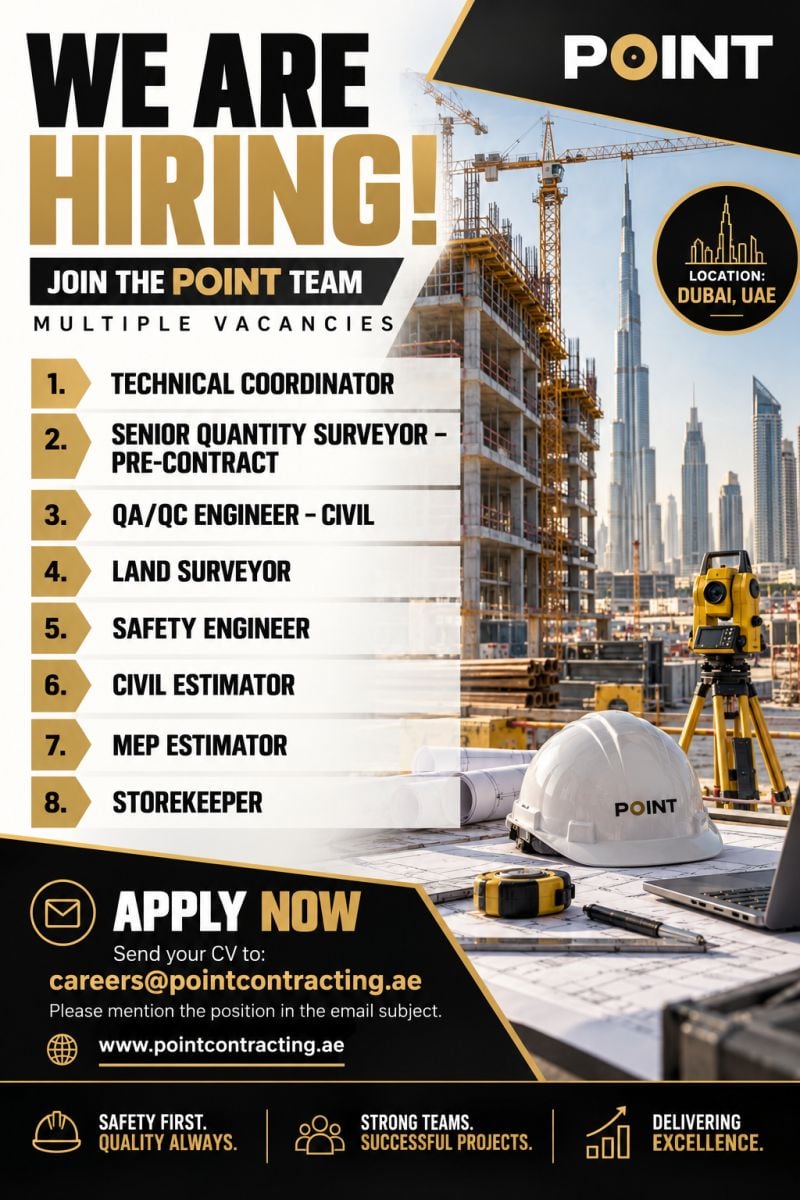 Technical Coordinator job at POINT in Dubai