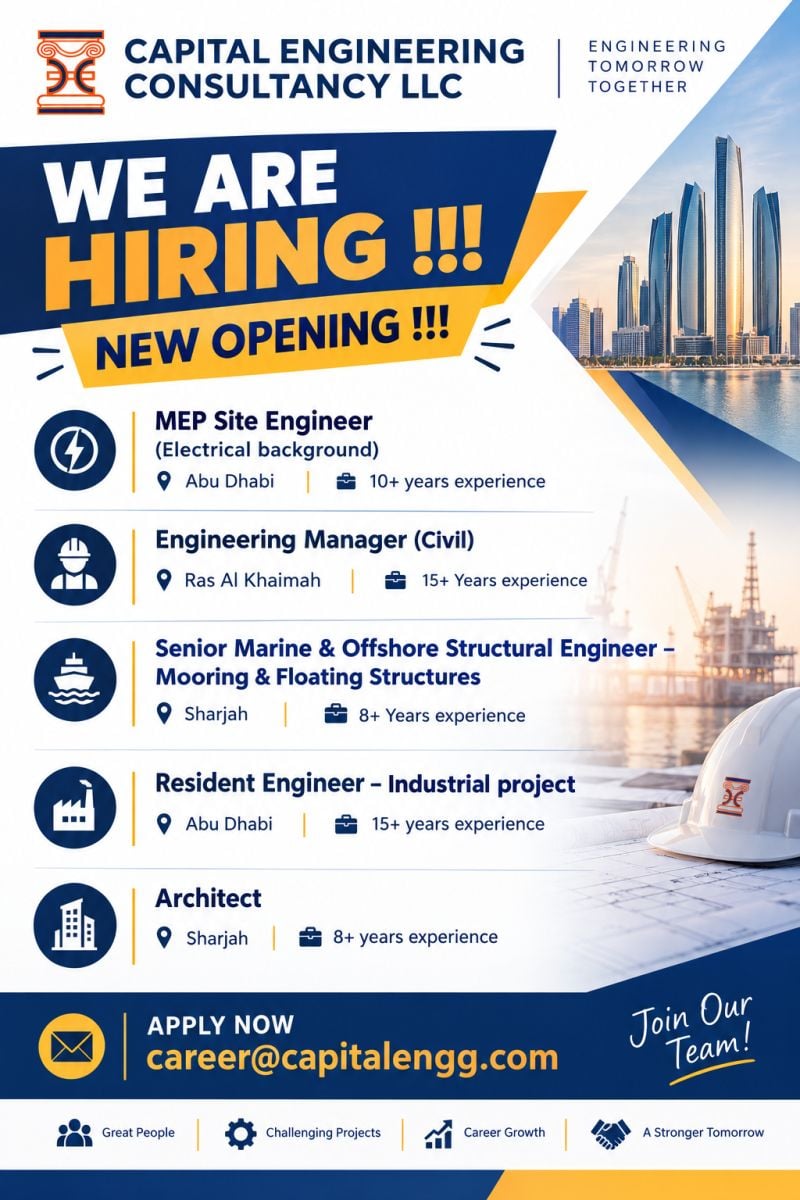 MEP Site Engineer job at Capital Engineering Consultancy LLC in Abu Dhabi