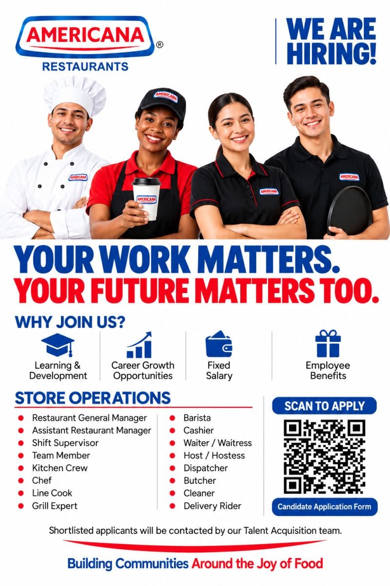 Store Operations job at Americana Restaurants in UAE